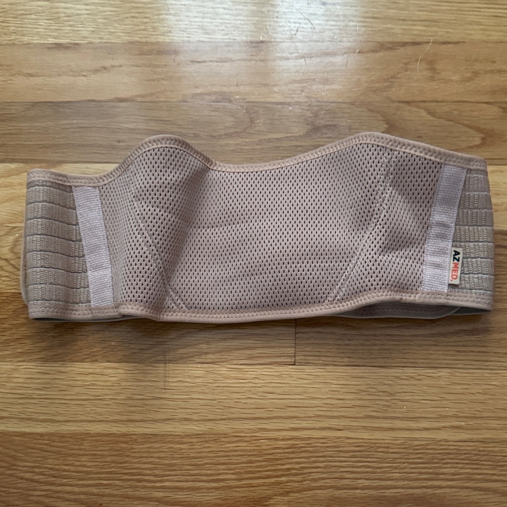 Women's Tan Mesh Waist Support Belt